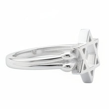 Load image into Gallery viewer, Star of David Sterling Silver ring sizes  4, 5, 6, 7, 12.  (AB01)
