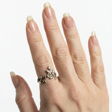 Load image into Gallery viewer, Sterling Silver Leaves ring available in sizes    6, 7, 13   (AS25a)
