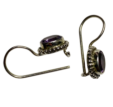 Load image into Gallery viewer, Amethyst sterling silver earrings ER138
