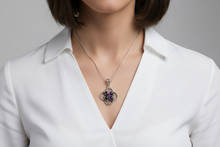 Load image into Gallery viewer, Amethyst sterling silver pendant PN64
