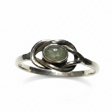 Load image into Gallery viewer, Aquamarine Sterling silver ring size 14  (AD19)

