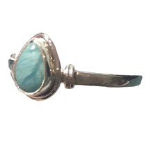 Load image into Gallery viewer, Larimar Sterling silver ring sizes 3, 13, 14 (BR011)
