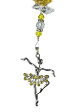 Load image into Gallery viewer, Ballerina Crystal Suncatcher decorated with Citrine gemstones CH5
