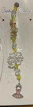Load image into Gallery viewer, Ballet Dress Pink Suncatcher decorated with garnet gemstones CH313
