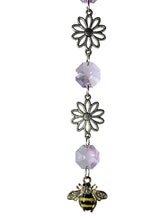 Load image into Gallery viewer, Bee &amp; Flower Crystal Suncatcher CH60
