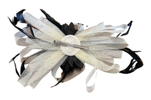 Load image into Gallery viewer, Stunning Black &amp; Cream Fascinator       (FS118)
