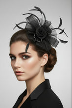 Load image into Gallery viewer, Stunning Black Fascinator. FS141
