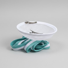 Load image into Gallery viewer, Stunning White &amp; Green Fascinator FS215
