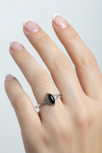 Load image into Gallery viewer, Black Onyx Sterling Silver ring size   4, 12    BR045
