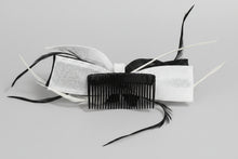 Load image into Gallery viewer, Stunning Black &amp; White Fascinator. &nbsp;FS047

