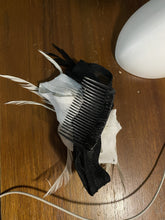 Load image into Gallery viewer, Stunning Black &amp; White Fascinator. FS055
