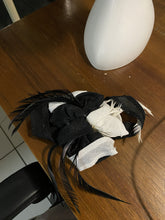Load image into Gallery viewer, Stunning Black &amp; White Fascinator. FS058
