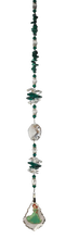 Load image into Gallery viewer, The Little Mermaid - Ariel crystal suncatcher, decorated with 50mm Starburst crystal and malachite gemstone.
