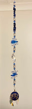 Load image into Gallery viewer, Evil Eye Suncatcher decorated with lapis lazuli gemstones CH370
