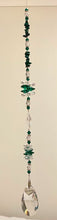 Load image into Gallery viewer, Friend Crystal Suncatcher decorated with malachite gemstones CH373
