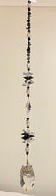 Load image into Gallery viewer, Tiger Suncatcher decorated with snowflake obsidian gemstones CH374
