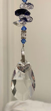 Load image into Gallery viewer, Granny Crystal Suncatcher decorated with lapis lazuli gemstones CH375
