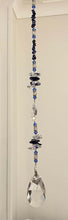 Load image into Gallery viewer, Granny Crystal Suncatcher decorated with lapis lazuli gemstones CH375
