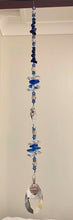 Load image into Gallery viewer, I Love you to the Moon and Back Crystal Suncatcher decorated with lapis lazuli gemstones CH382
