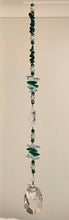 Load image into Gallery viewer, Mum Crystal Suncatcher decorated with Malachite gemstones CH384
