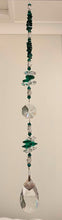 Load image into Gallery viewer, Special Sister Crystal Suncatcher decorated with Malachite gemstones CH385
