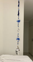 Load image into Gallery viewer, Dachshund Suncatcher decorated with lapis lazuli gemstones CH390
