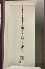 Load image into Gallery viewer, Dog Suncatcher decorated with carnelian gemstones CH392
