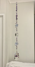 Load image into Gallery viewer, Cat Suncatcher decorated with Amethyst gemstones CH394
