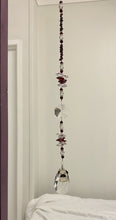 Load image into Gallery viewer, Pug Dog Suncatcher decorated with garnet gemstones CH396
