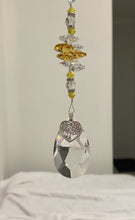Load image into Gallery viewer, Family Tree Suncatcher decorated with citrine gemstones CH398
