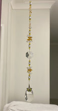 Load image into Gallery viewer, Butterfly Suncatcher decorated with citrine gemstones CH403
