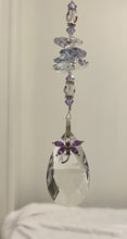 Load image into Gallery viewer, Dragonfly Suncatcher decorated with amethyst gemstones CH404
