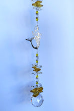 Load image into Gallery viewer, Mermaid Suncatcher decorated with turquoise gemstones CH410
