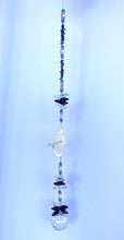 Load image into Gallery viewer, Mermaid Suncatcher decorated with turquoise gemstones CH410
