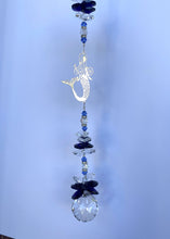 Load image into Gallery viewer, Mermaid Suncatcher decorated with turquoise gemstones CH410
