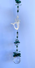 Load image into Gallery viewer, Mermaid Suncatcher decorated with turquoise gemstones CH410
