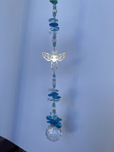 Load image into Gallery viewer, Bee Suncatcher decorated with citrine gemstones CH418
