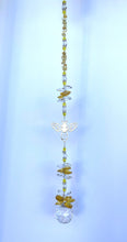 Load image into Gallery viewer, Bee Suncatcher decorated with citrine gemstones CH418
