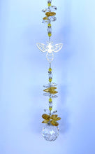 Load image into Gallery viewer, Bee Suncatcher decorated with citrine gemstones CH418
