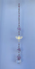 Load image into Gallery viewer, Bee Suncatcher decorated with citrine gemstones CH418
