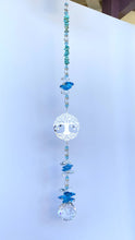 Load image into Gallery viewer, Family Tree Suncatcher decorated with Lapis Lazuli gemstones CH421
