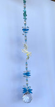 Load image into Gallery viewer, Hummingbird Suncatcher decorated with amethyst gemstones CH428
