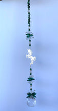 Load image into Gallery viewer, Hummingbird Suncatcher decorated with amethyst gemstones CH428
