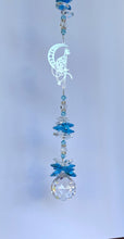 Load image into Gallery viewer, Cat Pattern Suncatcher decorated with garnet gemstones CH434
