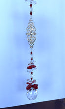 Load image into Gallery viewer, Fancy Pattern Suncatcher decorated with malachite gemstones CH440
