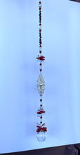Load image into Gallery viewer, Fancy Pattern Suncatcher decorated with malachite gemstones CH440
