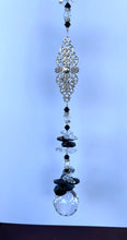 Load image into Gallery viewer, Fancy Pattern Suncatcher decorated with malachite gemstones CH440

