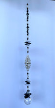 Load image into Gallery viewer, Fancy Pattern Suncatcher decorated with malachite gemstones CH440
