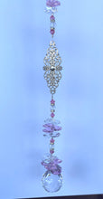 Load image into Gallery viewer, Fancy Pattern Suncatcher decorated with malachite gemstones CH440
