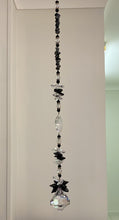 Load image into Gallery viewer, Diamond Crystal Suncatcher decorated with snowflake obsidian gemstones CH458
